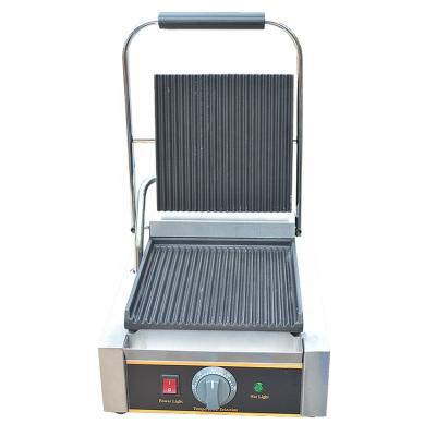 China Outdoor commercial panini cooking /industrial plate single touch grill non-stick electric grill for sale