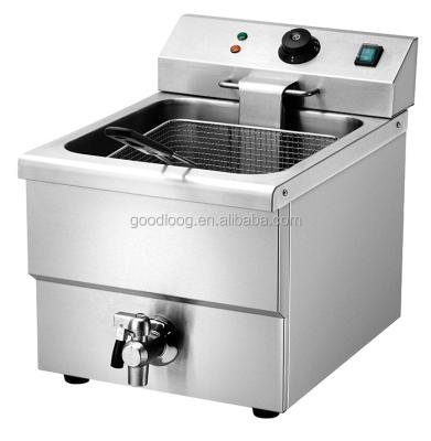 China Hot Selling Food Oil Tank Commercial Single Electric Fryer Restaurant Deep Fryers for sale