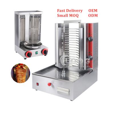 China Electric Meat Factory Kebab Machine Mini Doner Chicken Shawarma Grill Cutter Maker Commercial Baking Machine for sale