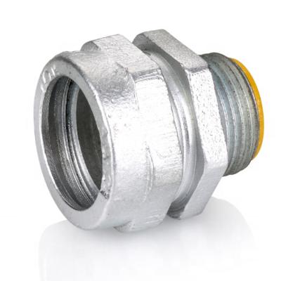 China Straight Malleable Iron Conduit Compression Connector for sale