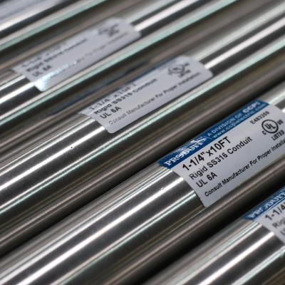 China Electrical Cable Wire Protection Stainless Steel Rigid Conduit for sale