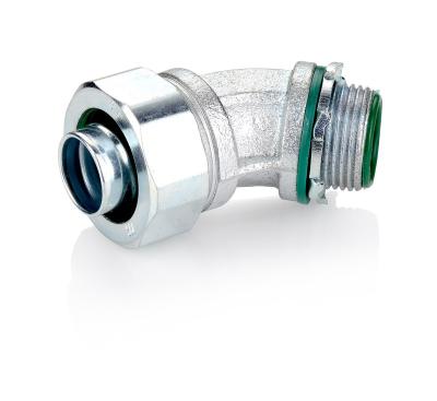 China Malleable Iron Waterproof Flexible Conduit Fittings-45 Degree Connector for sale