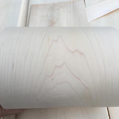 China 0.3mm 0,45mm Maple Veneer Natural Wood Wood Veneer Sheets Maple Wood Veneer Sheet voor skateboards Te koop