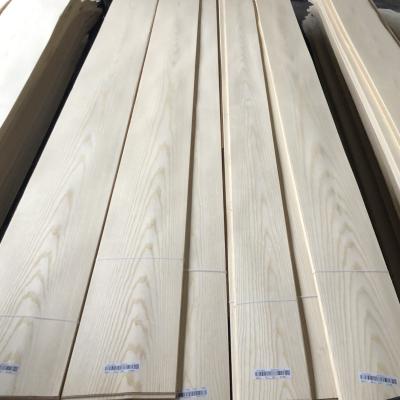 China Factory Supply Natural White Ash Wood Veneer Sheet American White Ash Veneers Wood for Furniture for sale