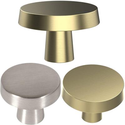 China Wholesale Price Satin Nickel New Arrival Round Cabinet Lid Manufacturer Handle Rustproof And Anti-fingerprint Knobs And Pulls for sale