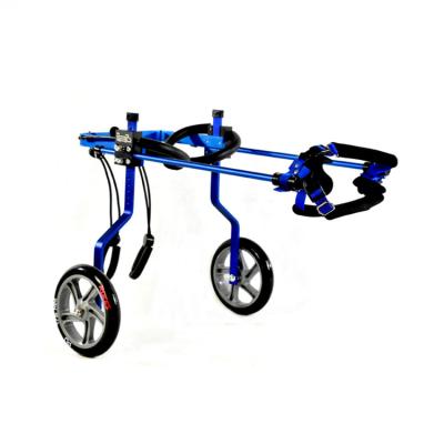 China Hind Leg Pet Dog Wheelchair azul con el peso ligero mudo de las ruedas de la PU en venta