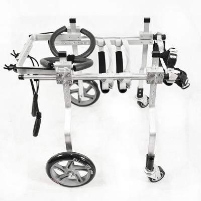 China Pet Hind Limb Four Wheeled Wheelchair Rust Proof Dirt Resistant for sale