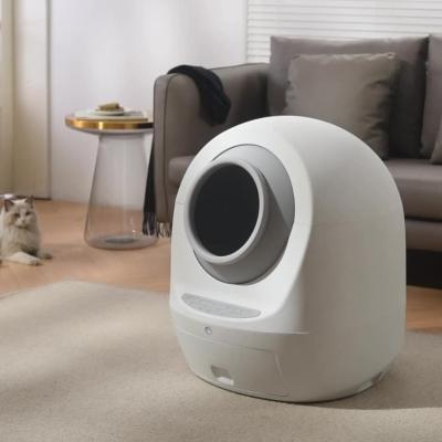 Cina un ABS Cat Litter Box Toilet di pulizia automatica da 4 litri 68*62*56cm in vendita