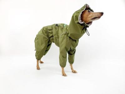 China E52 Male Warm Dog Coats Membrane Dog Fleece Lined Raincoats For Basset Hounds for sale