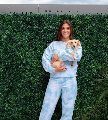 China Handmade Tie Dye Matching Dog Human Clothes Outdoor Casual for sale