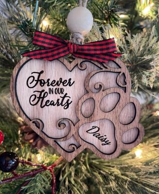 China 2 Layered Heart Pet Memorial Ornament 4