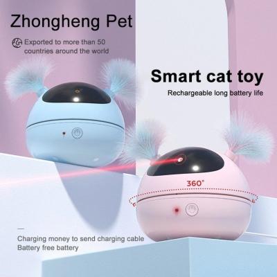 China navulbare ABS Interactieve Automatische Laser Cat Toy 360 graad Te koop