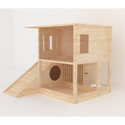 China Indoor 6mm 9mm Plywood Hideout Rabbit Hideaway Pets At Home for sale