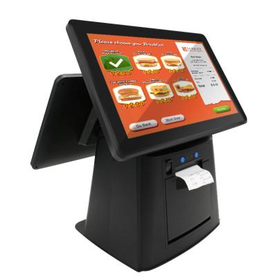 China 11.6 Inch Android POS Terminal Restaurant Supermarket Cash Register With Printer Supermarket Quad Core CPU 2G RAM LCD Screen Touch POS System GC099A thermal double for sale