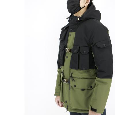 China QUICK DRY LIKE men stripper with hooded thicken padded outdoor waterproof for winter jacket for sale