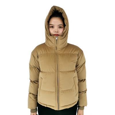 China Sustainable Women Similar Winter Casual Keep Wear Stripper Jacket Short Coat With Hooded for sale