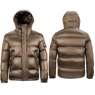 China Waterproof Similarly Warm Jacket Men With Hooded Hot Sale For Windproof Waterproof Jacket Brown Stripper Jacket for sale