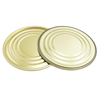 China Non Spill Tin Can Food Safe Round Metal Tin Can Bottom Lid End Cover Lid for sale