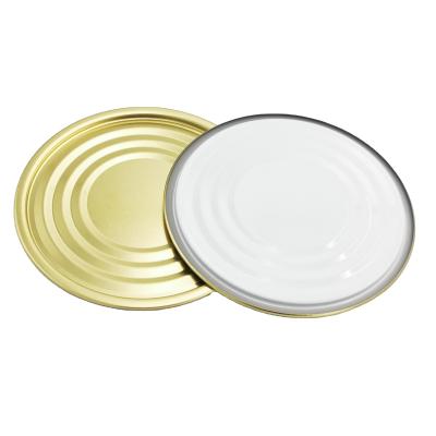 China Non Flip 401# High Quality 90 Mm Tinplate Bottom Lid For Tin Food Cans for sale