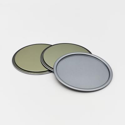 China Non Spill Wholesale Food Tin Can Lid Metal Bottom Caps for sale