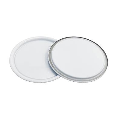 China Non Spill Tinplate Food Grade BPA Free Metal Canning Top And Bottom Lids for sale