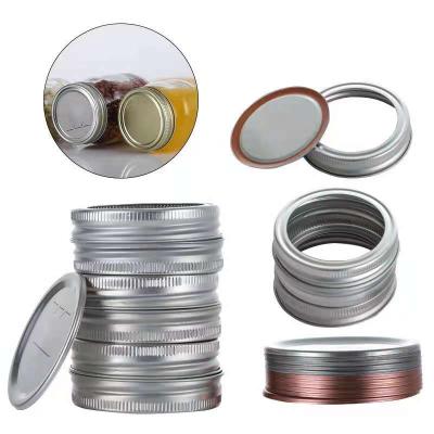 China Non Spill Factory Amazon Popular Ball Wide Mouth Canning Mason Jar Tinplate Flat Lids With Magnetic for sale