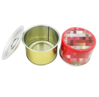 China Non Spill Bottom Lid 202# Aluminum Tin Canned Lids Metal Tomato Sauce Jar Cover Lid for sale