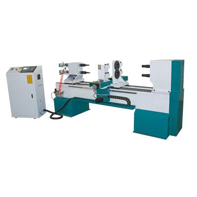 China WOODWORKING INDUSTRY 1500W Heavy Duty Automatic CNC Wood Lathe For Woodworking Enthusiasts for sale