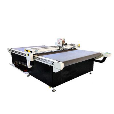 China CNC Automatic Feeding Digital Oscillating Knife Slitter Cutter For Textile PU Leather Cutting for sale