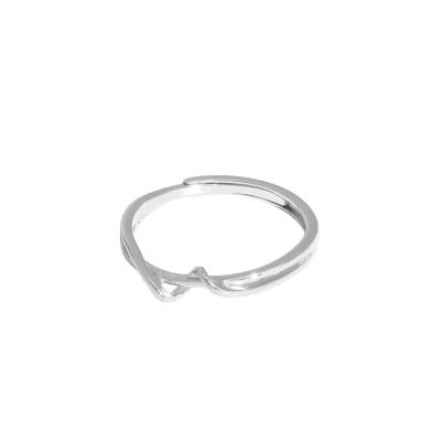 China LANDY 2021 CLASSIC Minimalist All-match Fashion New Mobius Model S925 Sterling Silver Open Ring for sale