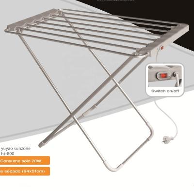 China Yuyao Sunzone ht-800 Foldable Free Standing Clothes Dryer Heater Portable Aluminum Clothes Stretch Towel Warmer for sale