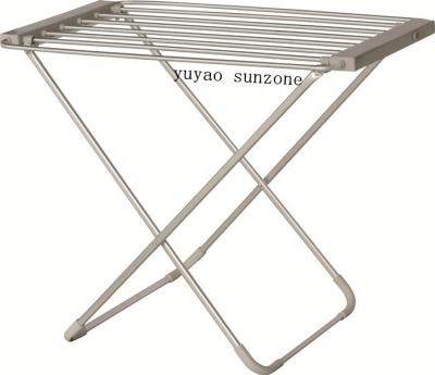 China Sunzone Electric Heated Aluminum Foldable Floor Cloth Heater Portable Dryer Stands Towel Warmer for sale