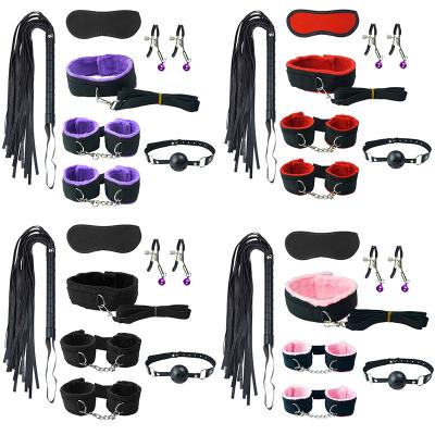 China Sexy Bondage Fun 7pcs/set Restraint Strap Handcuffs Full Body Restraint Strap Slave Fetish Restraint Adjustable Belt SM Couples Sex Accessories for sale