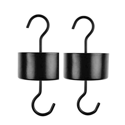 China Minimalist Strong Black Bearing Strength 12Cm Carbon Steel S Type Hooks For Hanging Bird Feeder for sale