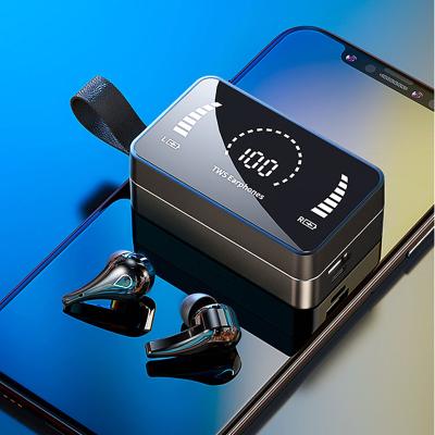 China In-ear tws wireless headphones H3 touch earbuds noise canceling 3500mah earphone box LED display charging hands free for sale