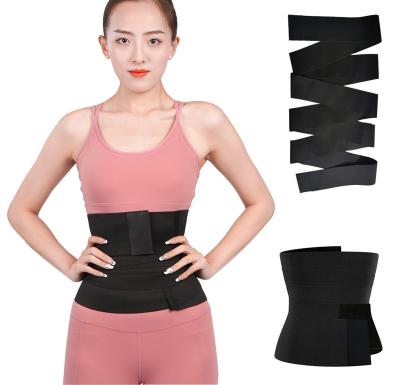 China Tovam Adult Women Slimming Tape Waist Bandage Wrap Waist Trainer Lumbar Waist Support Belt for sale