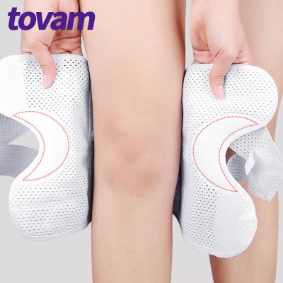 China Tovam Universal Knee Brace With Metal Side Bars Elastic Compression Sleeve For Weightlifting Powerlifting Running SPANDEX NYLON for sale