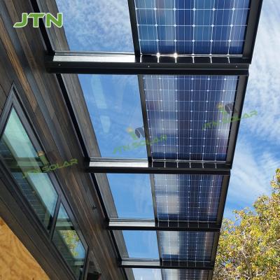 China OEM Customized Transparent Frameless Double Glass Bifacial Solar Panel 530W 540W 550W for sale