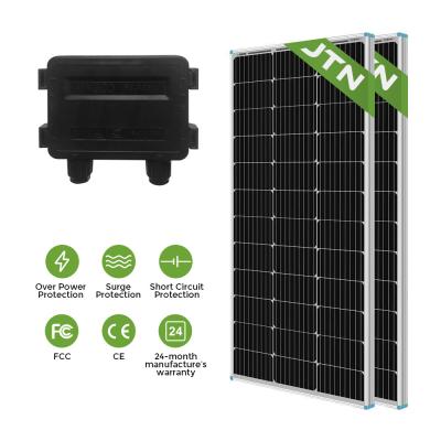 China Volledige PV Offgrid monokristallijn zonnepanelen kit CE gecertificeerd 200 Watt Te koop