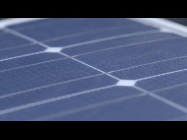 Performance testing of flexible solar panel