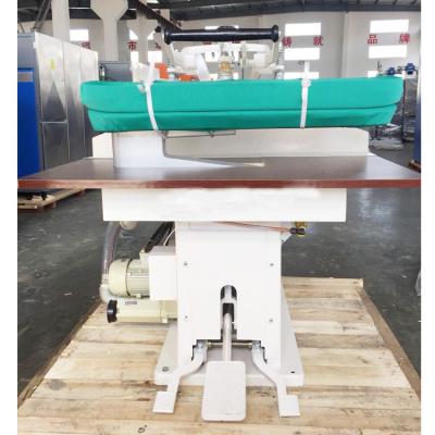 China Semi Automatic Laundry Pressing Table With Embedded Steam Boiler And Ironer For Laundry 1350*1400*1300 for sale