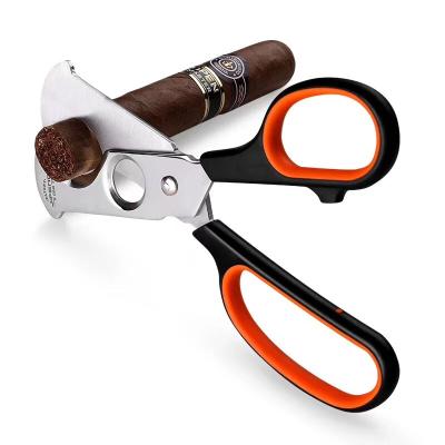 China Suite For All Size 2 Cigar JF-J60 JIFENG Stainless Steel Size Cigar Scissors For All Ring Gauge Cigar for sale