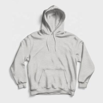 China Wholesale Anti Shrink Plain Organic Mens White Hoodies Hoodies Custom Logo for sale