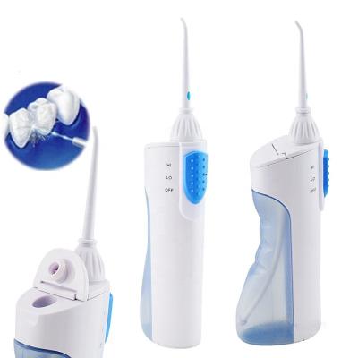 China 2 x AA Battery Cordless Water Flosser Tap 2022 New Portable Dental Oral Cleaner Dental Equipment China Oral Irrigator Water Flosser with 200ml Water Tank Dental Flosser for sale