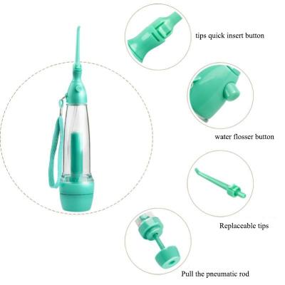 China Non-Electric Oral Water Flosser/Care Irrigator Tooth Cleaner Best Water Flosser Air Flosser Dental Superior Private Portable Manual Cordless Water Flosser for sale