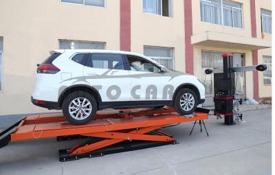 China Tire Workshop 3D Alignment With 4 Post Car Lift / Scissor Lift 4 Wheel Aligners for sale