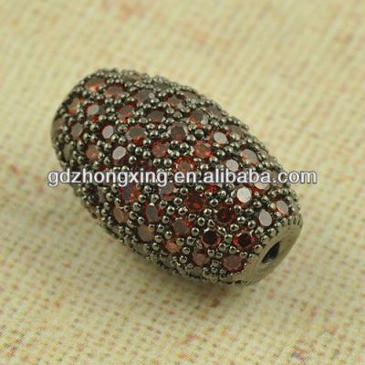 China Brass CZ Pave Personalized Shamballa Bracelets Beads for sale