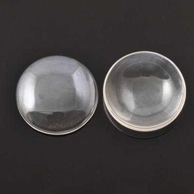 China Circle Clear Glass Cabochons Wholesale 50mm Round Clear Glass Cabochons for sale