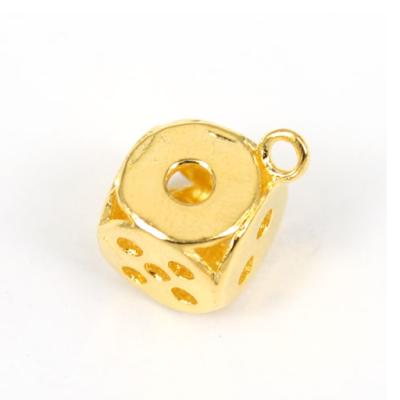 China Popular Hot Selling Dies 3D Gold Plated Or Silver Plated Hollow Charm for sale