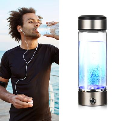 China Eco-friendly easy operation h2 water generator maker portable high quality alkaline hydrogen rich water bottle for sale